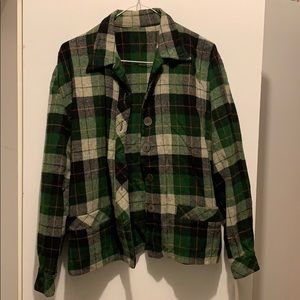 Vintage Wool Plaid Jacket